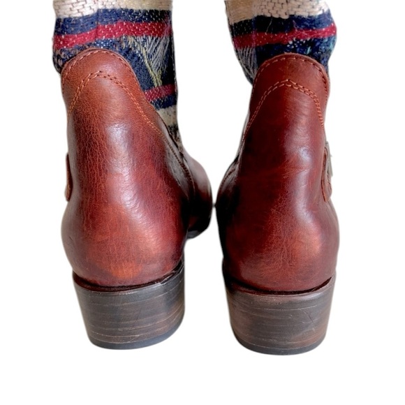 Freebird By Steven Quixote Qxote 8 Tall Southwest Serape Blanket Tapestry Boots - Picture 11 of 14
